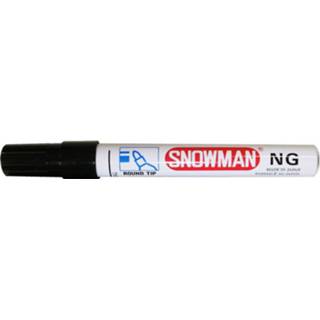 👉 Viltstift zwart Snowman Permanente Marker (ds. 12st)