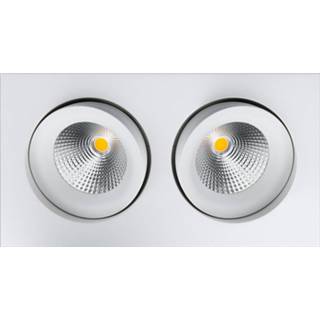 👉 Inbouw spot wit LED inbouwspot 2x 6W 2700K draai en kantelbaar vierkant SG 902231 7021989022312