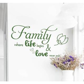 👉 Slaapkamer muursticker nederlands family & love