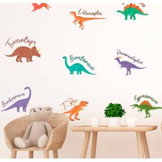 👉 Muursticker nederlands Muurstickers dieren Dinosaurussen met hun namen