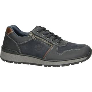 👉 Lage sneakers blauw kunstleder men Rieker 8719796642036