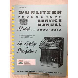 👉 Jukebox mannen Wurlitzer 2300(S) And 2310(S) Service Manual