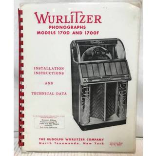 👉 Jukebox Installation, Instructions & Technical Data - Wurlitzer Model 1700 1700F