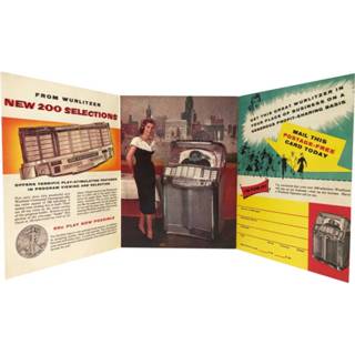 👉 Jukebox Originele Wurlitzer 2000 Brochure En Interesse Formulier