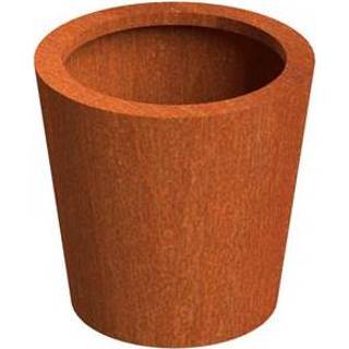 👉 Plantenbak vlonder Adezz | Cortenstalen Cado Ø50 x 50 cm 7106625723706