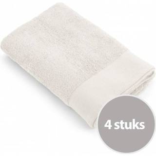 👉 Douche laken katoen unisex beige grijs Walra Soft Cotton Voordeelpakket Douchelaken 70x140 Stone Grey - 4 stuks