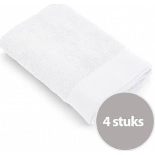 👉 Douche laken katoen unisex wit Walra Soft Cotton Voordeelpakket Douchelaken 70x140 White - 4 stuks