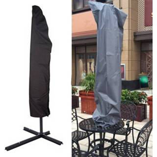 👉 Parasol zwart Anti-UV 210D Oxford doek vouwen buiten beschermhoes grootte: 57*48*25cm(Black) 6925748157561