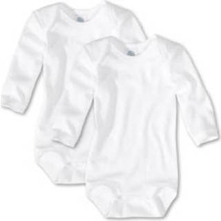 👉 Sanetta  Baby Lichamen 1/1 arm wit -Dubbelpakje- - Wit - Gr.104