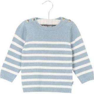 👉 Wheat Trui Gebreid Jonas ashleyblauw