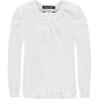 👉 Marc O'Polo Girl 's Longsleeve wolkendanser van Longsleeve - Wit - Gr.86 - Meisjes