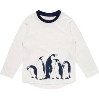👉 Sense Organics  Boys Longsleeve Turide pinguïn wit - Wit - Gr.vanaf 6 maanden - Jongen