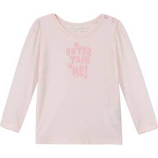 Esprit  Newborn Shirt met lange mouwen lichtroze - Roze/lichtroze - Gr.68 - Meisjes