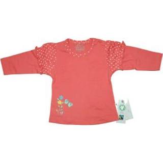 Ebi & Ebi  Fairtrade Longsleeve gerogia perzik met lange mouwen - Oranje - Gr.86 - Meisjes