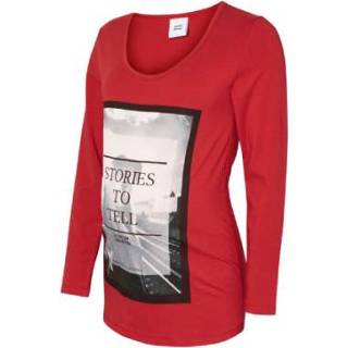 👉 Mama licious  Omstandigheid Lange mouw MLLICON rood - Rood - Gr.XL