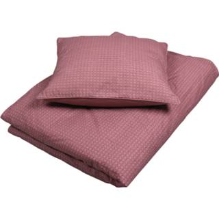 👉 Dekbedovertrek rose katoen beide roze Filibabba Leafed Dusty 100 x 140 cm 5712804007615