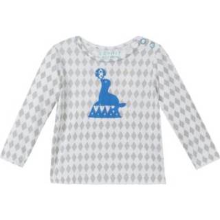 👉 Esprit  Newborn Shirt met lange mouwen Diamant - Blauw - Gr.68 - Jongen