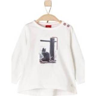 👉 S.Oliver  Girl s Longlseeve ecru - Beige - Gr.92 - Meisjes