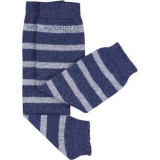 👉 Grijze baby's mannen Hoppediz Baby manchetten Merino/Kasjmierblauw met strepen 4250431310797