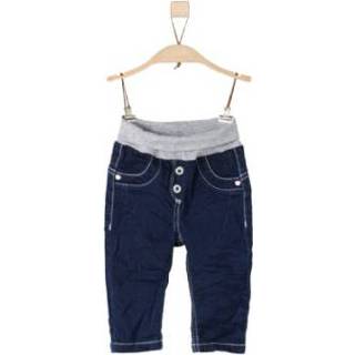 👉 S.Oliver  Girl s broek blauw denim rekbaar - Blauw - Gr.74 - Meisjes