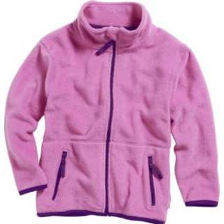 👉 Playshoes - Kid's Fleece-Jacke - Fleecevest maat 128, roze