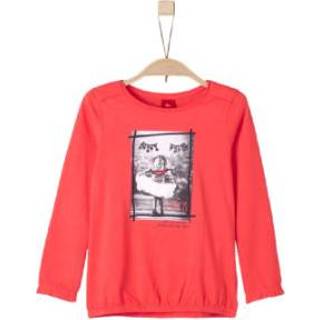 👉 S.Oliver  Girl s Longsleeve licht rood - Rood - Gr.116/122 - Meisjes