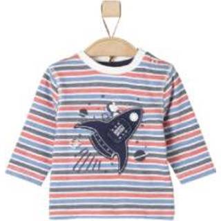 👉 S.Oliver  Boys Longsleeve natuur strepen - Kleurrijk - Gr.68 - Jongen