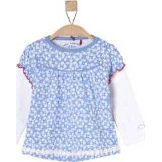 👉 S.Oliver  Girl s Longsleeve licht blauw - Blauw - Gr.68 - Jongen