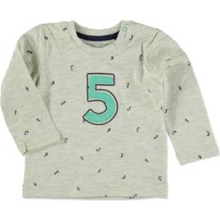 👉 Overhemd beige katoen mix babymode jongens TOM TAILOR Boys met lange mouwen en nummerprint Hot Sand Melange - Gr.Babymode (6 24 maanden) Jongen 4059066484176