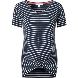 👉 Esprit  Zwangerschapsoverhemd 's nachts blauw gestreept - Blauw - Gr.XXL