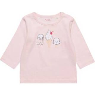 Esprit  Pastelroze overhemd met lange Alive mouwen - Roze/lichtroze - Gr.68 - Meisjes