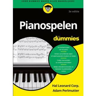 👉 Boek muziekleer Adam Perlmutter Pianospelen voor dummies - (904535327X) 9789045353272
