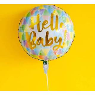 👉 Ballon verschillende kleuren baby's Hello Baby
