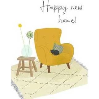 👉 Terieur geel Tsjip | Verhuisbericht Happy new home