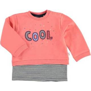 👉 Staccato  Girl s Sweatshirt 2 in 1 soft rood - Oranje - Gr.86 - Meisjes