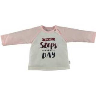 👉 B.e.s.s  Shirt met lange mouwen Kleine Stappen Roze - Roze/lichtroze - Gr.74 - Meisjes
