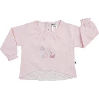 👉 Jacky  Overhemd met lange mouwen LITTLE SWAN licht roze - Roze/lichtroze - Gr.74 - Meisjes