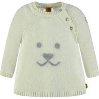 👉 Steiff  Trui, wit - Wit - Gr.74 - Jongen/Meisjes