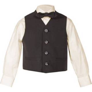 👉 GOL Vest met strikje bruin - Bruin - Gr.128 - Jongen