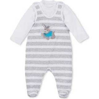 👉 Sterntaler  Rompers-Set Jersey Erik wit - Wit - Gr.62 - Jongen/Meisjes