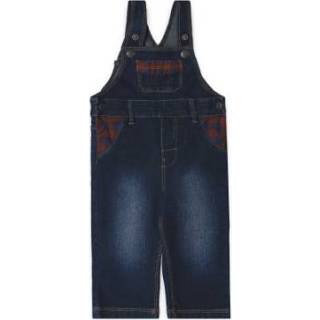 👉 Esprit  Boys Denim tuinbroek donker indigo denim - Blauw - Gr.92 - Jongen