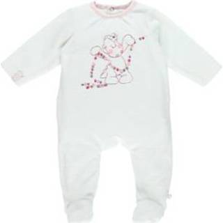 👉 Noukie Boys 's Pajamas 1-delig wit - Wit - Gr.vanaf 9 maanden - Meisjes