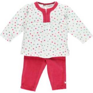 👉 Noukie Boys 's pyjama's 2-delige witte fushia - Rood - Gr.vanaf 4 jaar - Meisjes