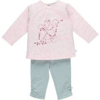 👉 Noukie Girl 's pyjama 2-delig aqua wit - Blauw - Gr.vanaf 3 jaar - Meisjes