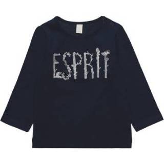 👉 Esprit  Girl s lange mouw shirt marine - Blauw - Gr.80 - Meisjes