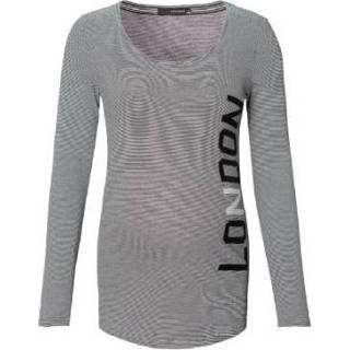 👉 SUPERMOM Tekst Zwart gestreepte streep met lange mouwen