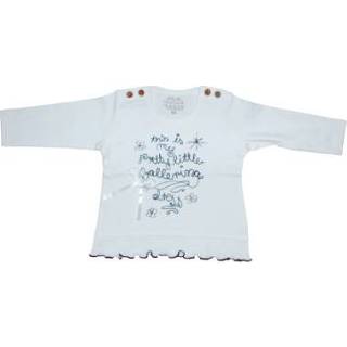 👉 Ebi & Ebi  shirt met lange mouwen wit - Wit - Gr.86 - Jongen/Meisjes