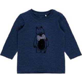 👉 Name it  Girl s shirt met lange mouwen Fiole stone blauw - Blauw - Gr.68 - Meisjes