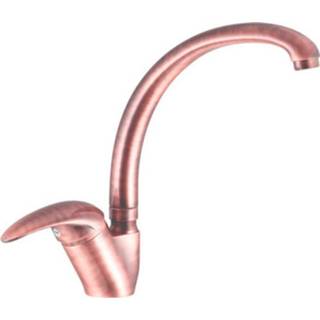 👉 Koper messing mengkraan zonder waste saly opbouw hendel keramisch standaard perlator Keukenmengkraan Sapho 1-hendel 28 cm Beweegbare Uitloop 8590913825507