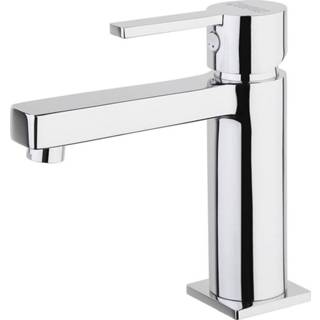 👉 Wastafelmengkraan chroom messing mengkraan met clickwaste espada opbouw hendel keramisch standaard perlator Sapho 1-hendel Recht 15 cm 8051093799212